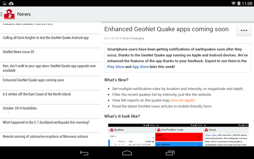 【免費新聞App】GeoNet Quake-APP點子