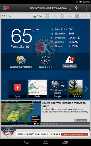 【免費運動App】Little League WeatherBug-APP點子