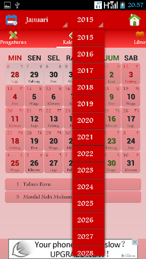 Kalender 2015-2016 Indonesia