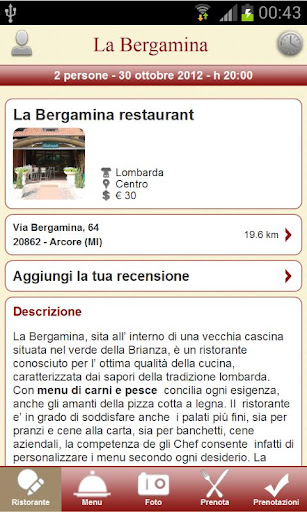 La Bergamina Restaurant