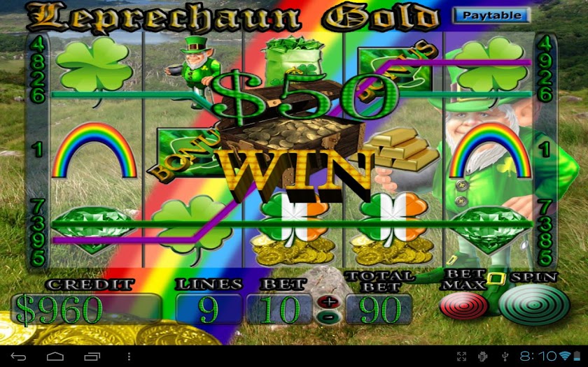 Leprechaun Gold - Slot Machine Screen 1