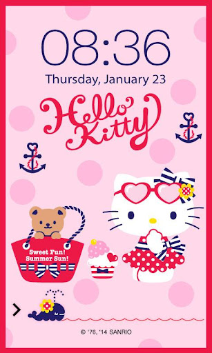 Hello Kitty Summer Screen Lock