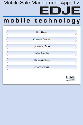 EDJE Mobile Sale Mgmt App