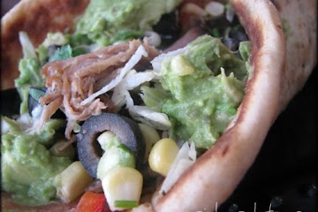 Slow Cooked Green Chili Pork Tacos With Fresh Corn and Olive Salsa