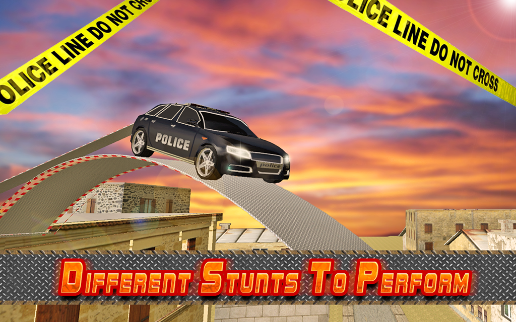    Police Roof Car Jump & Stunts- screenshot  