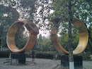 Golden Ring Sculpture 