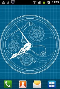 Download Clock Blueprint Live Wallpaper APK