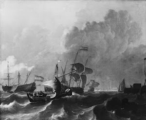 RIJKS: Ludolf Bakhuysen: The Y off Amsterdam 1708