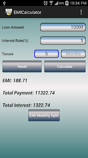 EMI Calculator Screenshots 2