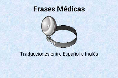 Spanish-English medical phrases poster 1