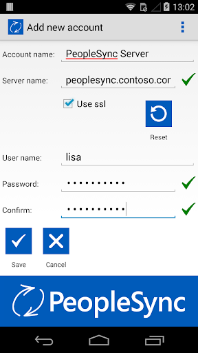 PeopleSync CardDAV Client