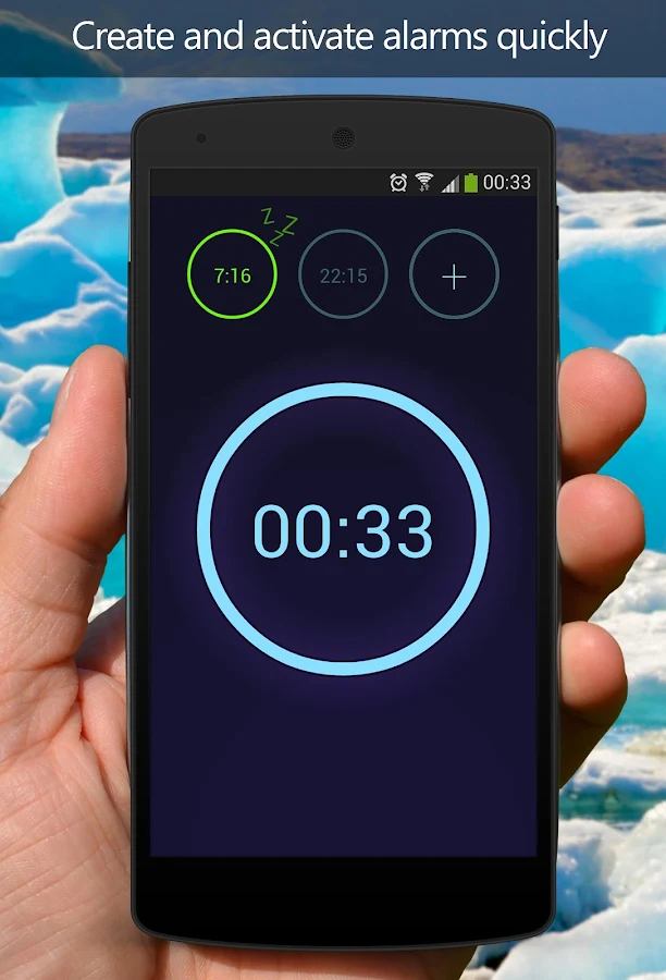 Neon Alarm Clock - screenshot