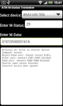 ATM M-Status Translator