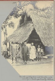 Marronkapitein met familie