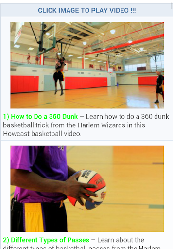 Free Basketball Tutorials