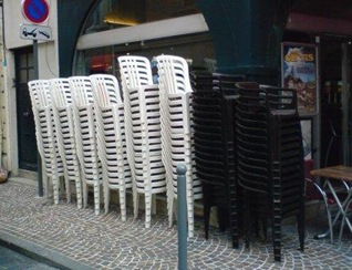 chaises braderie
