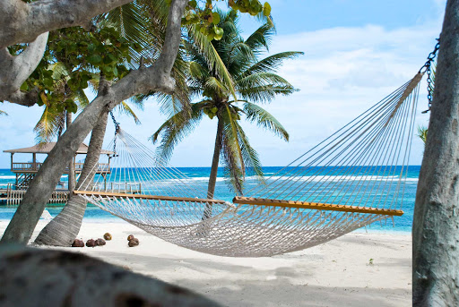 Cayman-Islands-hammock-Brac-Reef-Beach-Resort - The Brac Reef Resort features hammocks on the beach of Cayman Brac.