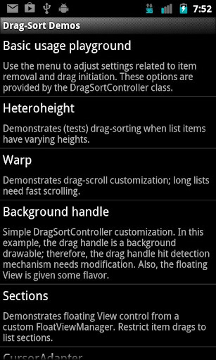 Drag-Sort Demos