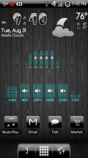 Free Download AM Skin: Neon Transparent Blue APK for PC