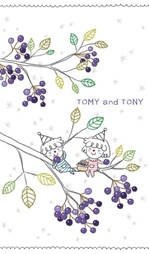 Tomy and tony 과일나무 카카오톡 테마