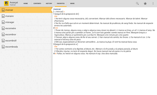 Advanced Catalan Dictionary TR Screenshots 1