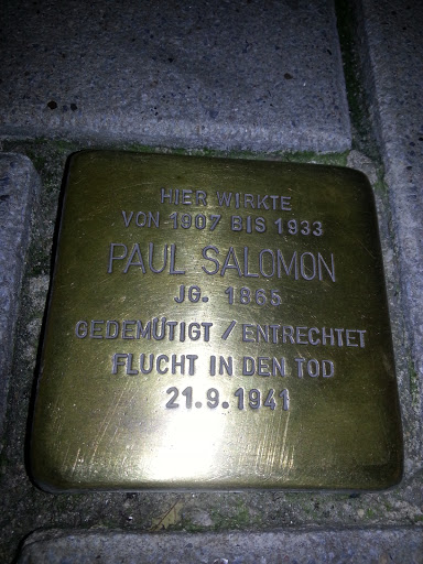 Stolperstein Paul Salomon