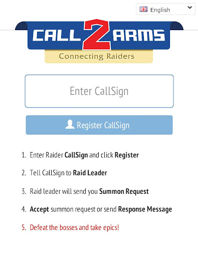 Call2Arms : Connecting Raiders