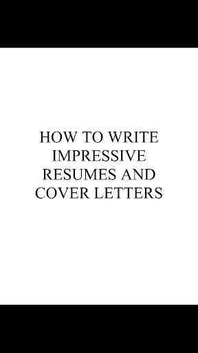 Write a Resume Cover Letter