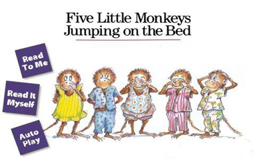 Kids Rhyme Five Little Monkey