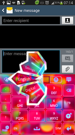 【免費個人化App】GO Keyboard Color Bubble Theme-APP點子