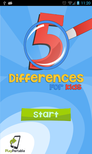 Spot 5 Differences Kids Game