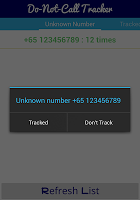 Captura de pantalla de DO-NOT-CALL TRACKER APK #2