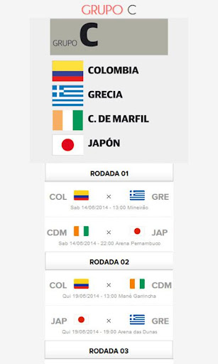 【免費娛樂App】Tabela da Copa do Mundo 2014-APP點子