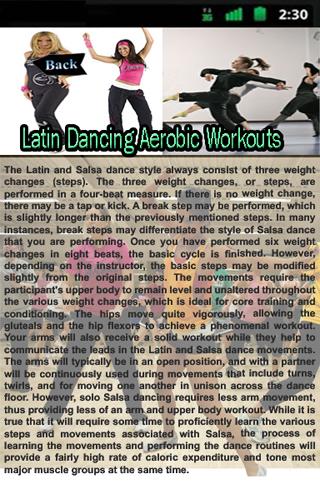 Latin Dancing Aerobic Workouts