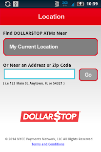 DOLLARSTOP ATM Locator - náhled