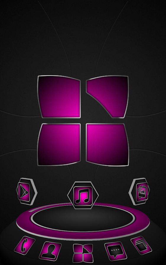 Next launcher theme Soft pink - screenshot