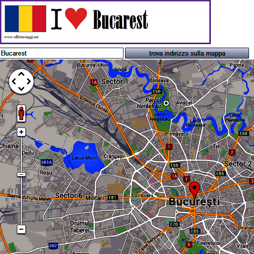 Bucarest map