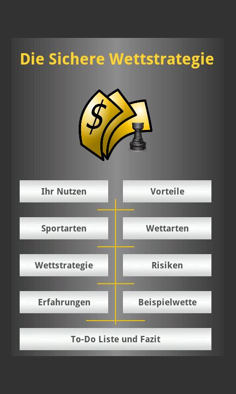 Android application Sportwetten mit Strategie! screenshort