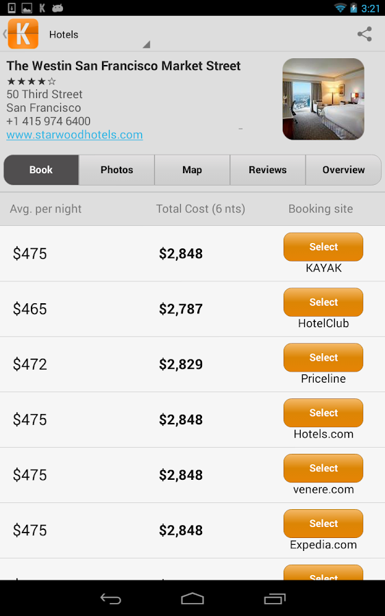 KAYAK Flights, Hotels & Cars screenshot