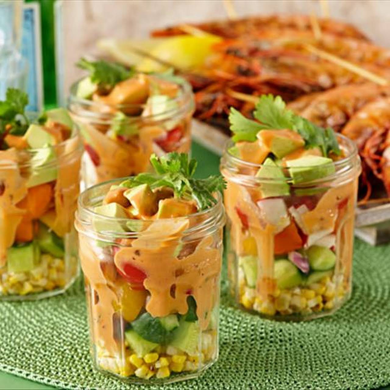 Mexican Corn and Prawn Salad