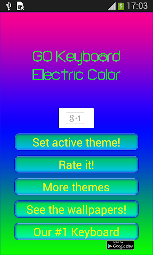 免費下載個人化APP|GO Keyboard Electric Color app開箱文|APP開箱王