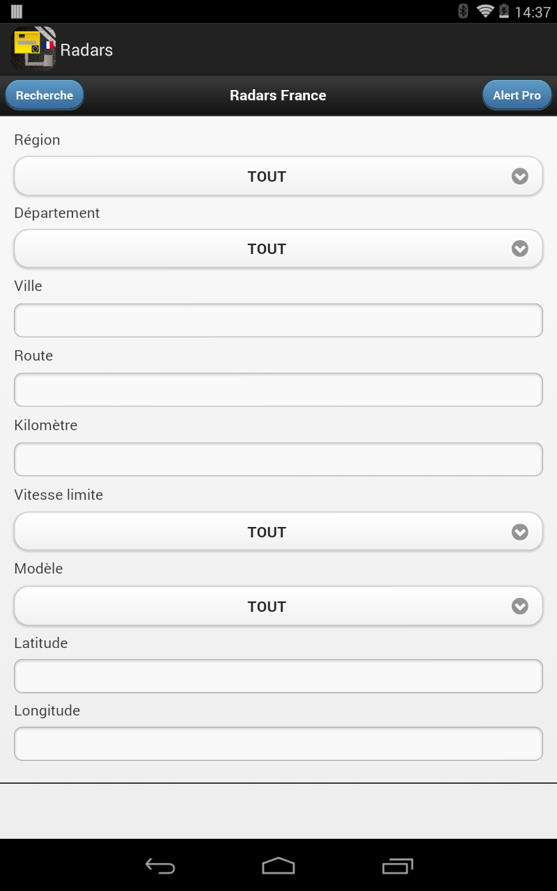 Radars France Screen 1