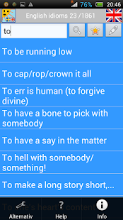 Swedish-English idioms Test Screenshots 1