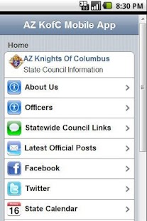 AZ KofC Mobile App Screenshots 0