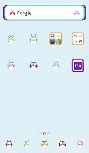 Colorful Owl dodol theme