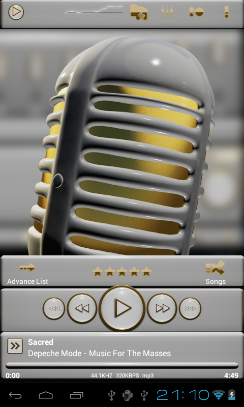 gold white power amp skin Screen 2