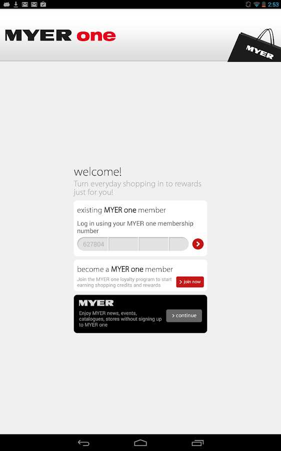 MYER one Android Apps on Google Play