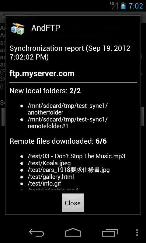    AndFTPPro- screenshot  