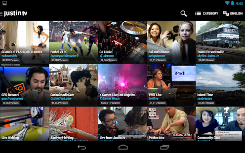 Justin.tv - screenshot thumbnail