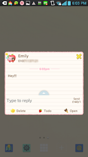 Happy Apple go sms theme - screenshot thumbnail